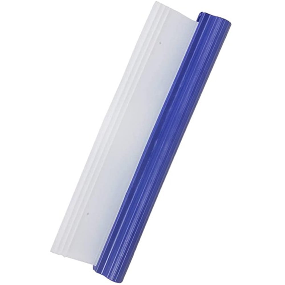 NOGIS Car Squeegee 12-inch Flexible Silicone Squeegee, Suitable for Car or Household Glass Blue Handle