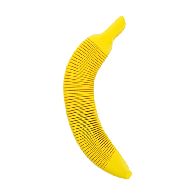 Mini juguete de resorte Baoblaze para niños diseño de plátano amarillo juguete sensorial