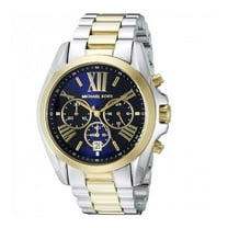 Michael Kors by MK Men's Stainless Steel Analog Wristwatch, Silver Golden, 43 mm