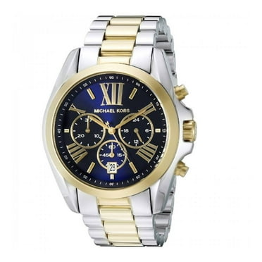 Michael Kors by MK Men's Stainless Steel Analog Wristwatch, Silver Golden, 43 mm