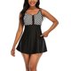 thumbnail image 1 of Traje de baño para mujer Traje de baño de dos piezas Vestido con cuello en forma de U Calzoncillos de color sólido Nituyy GL715-FN47688C2, 1 of 6