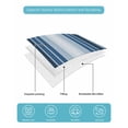 thumbnail image 5 of Quilts Full Size, Navy Blue Stripe Soft Comforter Bedding Set for Bed, Modern Blue Ombre Vertical Striped Lightweight Quilted Bedspread with Pillow Cover(2 Pieces) for All Season, 78x90 Inch, 5 of 6