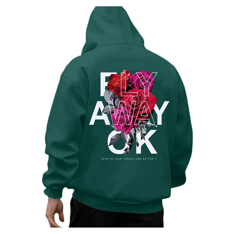 Thin Hoodies for Men Hoodie Men Comfrt Hoodie Gym Hoodies for Men Black Graphic Hoodie Plain Hooded Sweatshirt Men Mens Fashion Leisure 3D Digital Printing Print Hooded Pullover Green 3XL Walmart