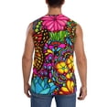 thumbnail image 4 of Fotbe Butterfly Garden Men's Camiseta sin Mangas Estampada para Hombres, Playera Casual para Gimnasio, Entrenamiento, Playa-X-Large, 4 of 7