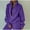 Purple, variant on LYMAYTER Women Sweatsuit Outfit Solid Color Lounge Sets Long Sleeve Half Zip Sweatshirt Sets XS-5XL