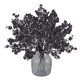 thumbnail image 1 of Nvzi Paquete de 6 flores artificiales de seda sintética estilo europeo para decoración de bodas y fiestas, ramo de flores con tacto real para el hogar y el jardín (negro)., 1 of 5