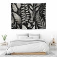 thumbnail image 3 of ONETECH  Botanical Fabric Wall Hanging Tapestry Eucalyptus Vintage Simple Sage Green Black Nature Tree Leaves Plants Boho Minimalist Tropical Home Decor Art for Living Room Bedroom Dorm, 3 of 7