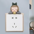 thumbnail image 3 of Adorable pegatina de pared decorativa para habitación infantil, dormitorio, interruptor, cubierta manzana, 3 of 8