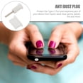 thumbnail image 4 of COOPHYA 10Pairs Rectangular Silicone Dust Plug for Type C Ports Dirt and Sand Protection 0.4x0.4x0.4in, 4 of 7