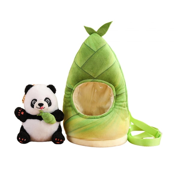 Panda de peluche, regalo creativo decorativo, juguete para dormir con juguetes de bambú. estilo F