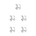 thumbnail image 1 of Pendientes de clip redondos Sonducket de diseño Simple para mujer en oro y Plata, 1 of 6