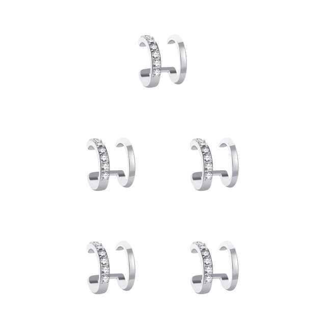 Pendientes de clip redondos Sonducket de diseño Simple para mujer en oro y Plata