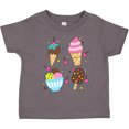 thumbnail image 3 of Inktastic Ice Cream with Patterns Boys or Girls Toddler T-Shirt, 3 of 5