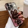 thumbnail image 1 of Kawaii Cat Invisible Make-up Mirror Bracket With Lens Film Gradient Flash Powder Advanced Sense All-inclusive Anti-fall Phone Case For Apple Iphone, 1 of 1