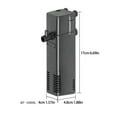 Sunaei Pond Filters 1000L Mini Aquarium Fish Turtle Tank Quiet Purifier Water Internal Filter