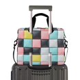thumbnail image 2 of FORMRS 16" Laptop Bag Carrying Sleeve Case with Handle Travel Shoulder Briefcase, Gray Checkered Pattern, 2 of 8