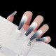 thumbnail image 2 of Apuakthei 24 piezas de uñas postizas a presión para mujer, uñas postizas extra largas, uñas postizas adhesivas, 2 of 5