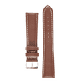 thumbnail image 4 of Morellato Castagno Calfgrain Vegan Leather Watch Strap - Dark Brown - 18mm - Chrome-plated Stainless Steel Buckle - GREEN Collection, 4 of 10