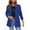 Blue, variant on hotojiny Blazers for Women Trendy Business Casual Coat Notched Lapel V Neck Work Suit Jacket with Button Fall Winter Clothing