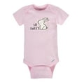 thumbnail image 2 of Gerber Baby Girl Short Sleeves Onesies Bodysuits, 8-Pack, 2 of 12