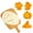Orange, variant on TERGAYEE Halloween 3D Cookie Cutters Set,Pumpkin Plastic Cookie Cutter 3D Fondant Biscuit Molds for Baking Cake Decorations Accessories
