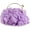 Purple, variant on Women's Floral Clutch Satin Flower Evening Bag Prom Tote Handbags