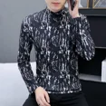 thumbnail image 2 of Camiseta para hombre de calidad con cuello en V, ropa para hombre, jersey con cuello, sudaderas coreanas, lujo, divertidas, tallas grandes, oferta, Japón, Top, 2 of 5