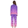 thumbnail image 3 of FORMRS Womens Pajama Set Long Sleeve Top and Pants with Pockets Soft Comfy Lounge Sleepwear, Sizes S-2XL, Pixel Love, 3 of 7