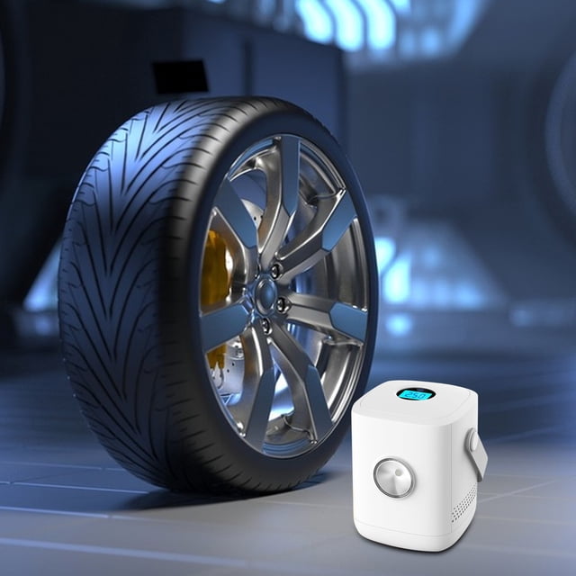 Dvkptbk Intelligent Digital Display Car Charging Portable Pump with Light Pump Tire Inflator Pump