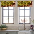 thumbnail image 4 of LALILO Kitchen Curtain Valance Tropical Island Sunset Nature Rod Pocket Window Curtain 52"x 18" Set of 2, 4 of 7