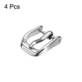 thumbnail image 3 of Uxcell 4Pcs Watch Band Replacement Buckle 8mm 202L Stainless Steel Clasp, for Leather  Canvas Watch Bands, Silver Tone, 3 of 6