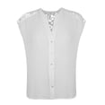 thumbnail image 1 of GEORGE G BLUSA CR SM EYLET HOMBRO TEJIDO, 1 of 4