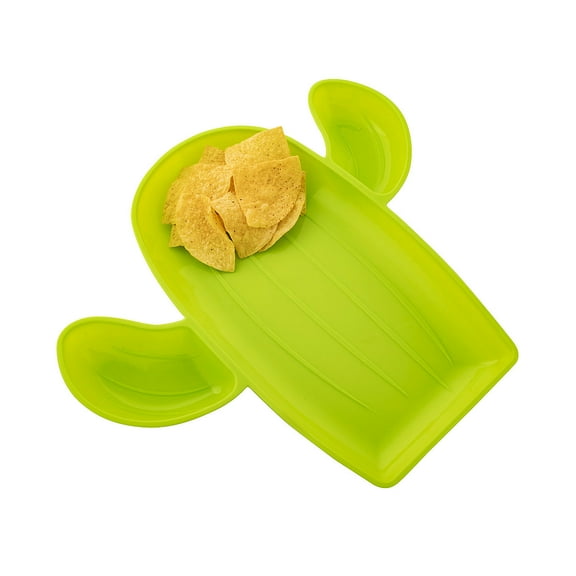 Fun Express Cactus-Shaped Chip & Dip Tray