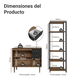 thumbnail image 3 of Kit Gabinete Bajo Bufetera y Despensero de Cocina Madesa Marrón/Negro, 3 of 5