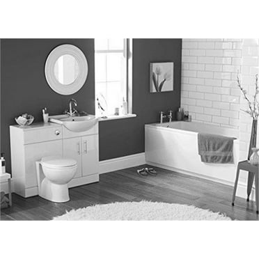 Chrome two-handle bathroom faucet