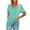 Mint Green, variant on Aloohaidyvio Tops for Women,Fashion Womens Summer V-Neck Solid Short Sleeve Casual Top Blouse