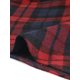 thumbnail image 5 of Falda acampanada a cuadros de cintura alta elástica hasta la rodilla para mujer rojo L Allegra K, 5 of 5
