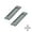 Gray, variant on ABCISI 2 Pack Barn Door Handles, 6 Inch Flush Door Pull, Recessed Door Handles, Sliding Closet Door Finger Pull, Rectangular Flat Plate for Pocket Door Drawer Cabinet Cupboard (Gold)