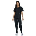 thumbnail image 5 of Landau Essentials Women's Snap Front Scrub Top, Classic Relaxed Fit, V-Neck, 4 Pockets, 5 of 5