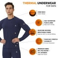 thumbnail image 4 of CL convallaria Thermal Underwear for Men Long Johns Fleece Lined Hunting Gear Set Base Layer for Cold Weather S-16XL, 4 of 7