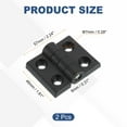 thumbnail image 2 of 2Pcs Torque Hinge, 57x46x8mm Nylon Adjustable Position Control Hinges (7mm Hole), 2 of 6