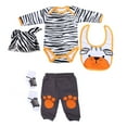 thumbnail image 2 of Doll Clothes, Fashionable Soft Cartoon Doll Clothes Set, Bear Pattern Firmer  Delicate Excellent Craftsmanship Toddler Infant Kids Home For Children Baby Bear Clothes, 2 of 8