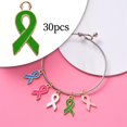 thumbnail image 3 of segolike 30Pcs Ribbon Pendants Pendant Making DIY Ear Key Enamel Green, 3 of 9