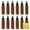 Brown, variant on LISAPACK 2oz Small Spray Bottle (12 Pack) Plastic Mini Fine Mist Atomizer, Tiny Sprayer for Travel Perfume, Cologne, Alcohol (Brown, 60ml)