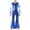 Royal Blue, variant on Jhaoyu Boys Disco Overalls Metallic Printed Long Sleeve Zip Up Bell Bottom Dance Jumpsuits Silver 10
