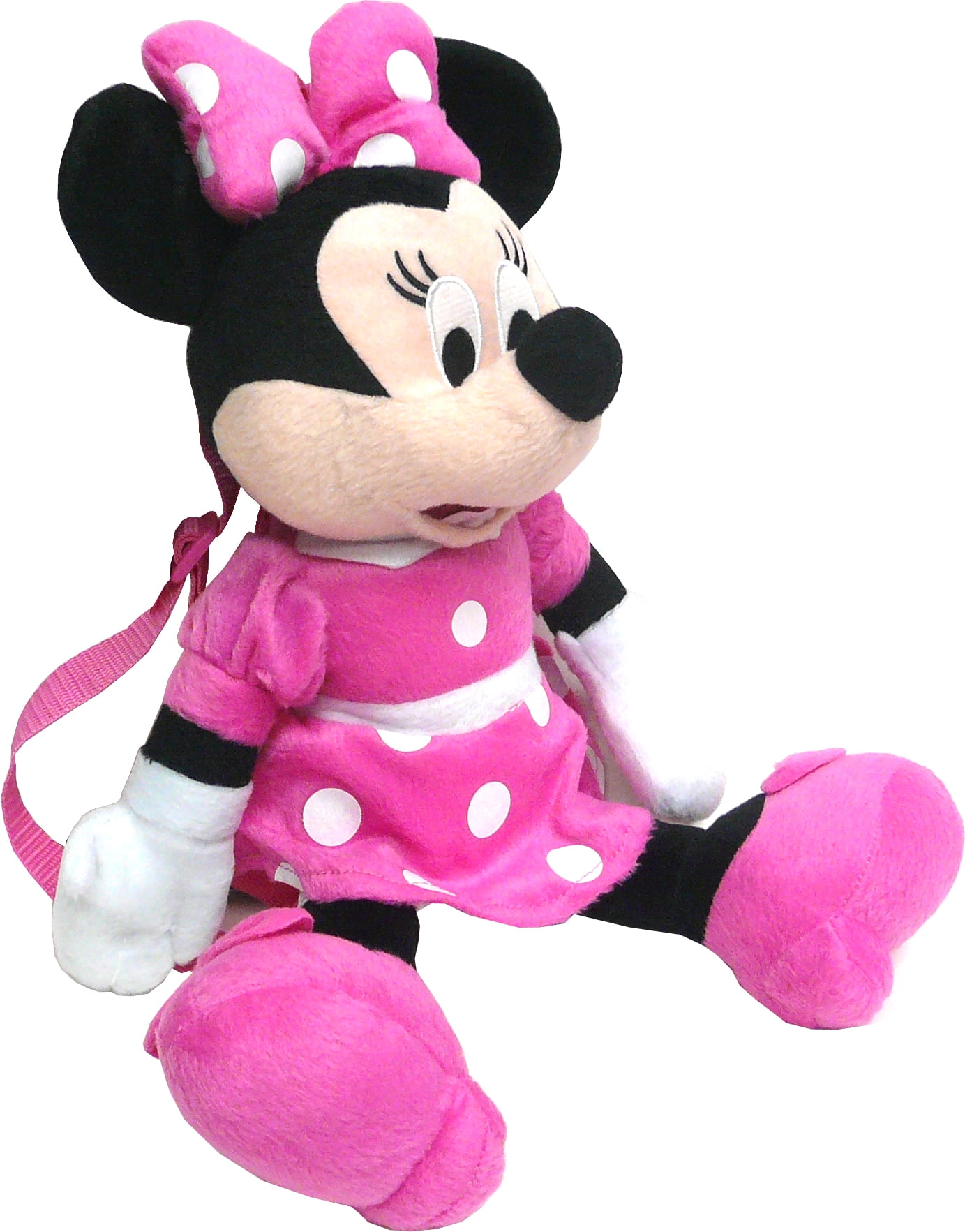 Plush Backpack Minnie Mouse 3D Pink Dot New Doll Toys 28465