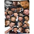 thumbnail image 3 of Blanket Hugh Jackman Soft and Comfortable Wool Fleece Throw Blankets Gift for Home Decoration Sofa Office car Camping Yoga Travel Home Decoration Cozy Plush Beach, 3 of 5