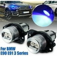 thumbnail image 2 of LED Angel Eyes Luz LED 2 piezas 12 W Halo Ring Marker Light Angel Eyes Bombillas para E90 E91 2005-2008 Lámparas automáticas Faros LED Luz azul Luces de circulación diurna, 2 of 5