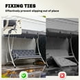 thumbnail image 6 of Outsunny 3 Seater Outdoor Bench Swing Chair Replacement Cushions, Dark Gray, 6 of 11