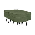 thumbnail image 1 of Classic Accessories 56-383-046701-EC Montlake Fade Safe Heavy Duty Rectangular Oval Patio Table & Chair Cover Set, Heather Fern, 1 of 1